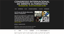 Desktop Screenshot of direitoalternativo.cesusc.edu.br